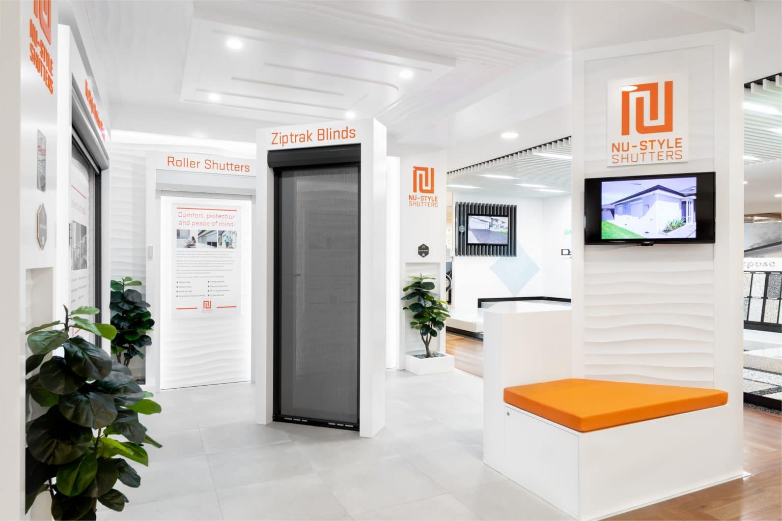 NuStyle Shutters Display at Home Base in Subiaco