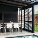 Outdoor Aluminium plantation shutters