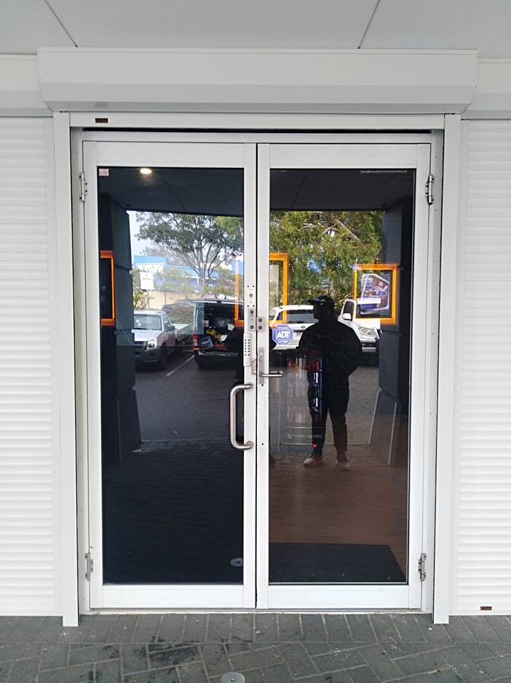 Front entry door roller shutters