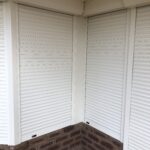 shows tube used on a roller shutter inverted corner