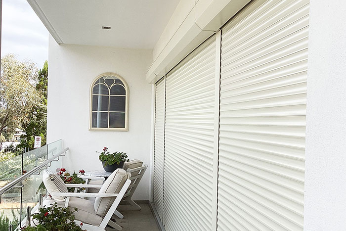 roller shutters white